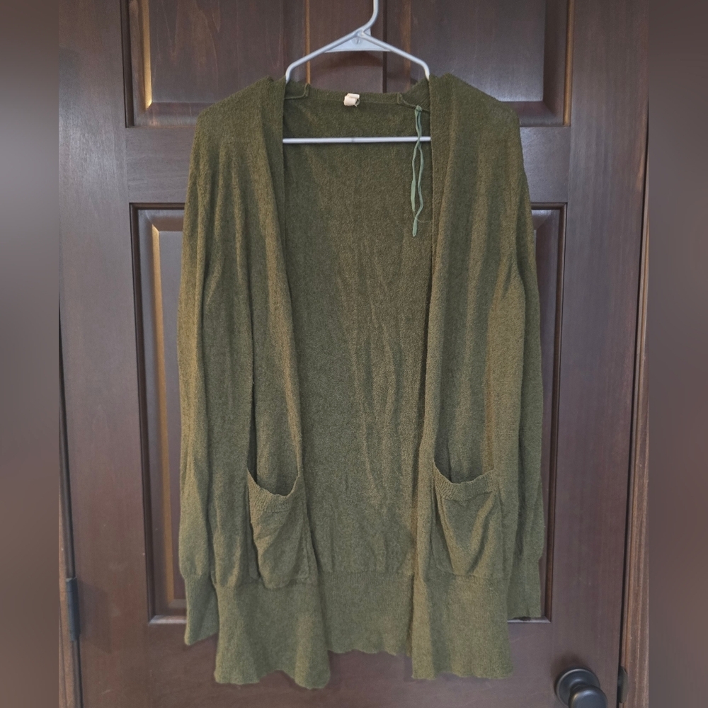 Wish Olive Cardigan Sweater